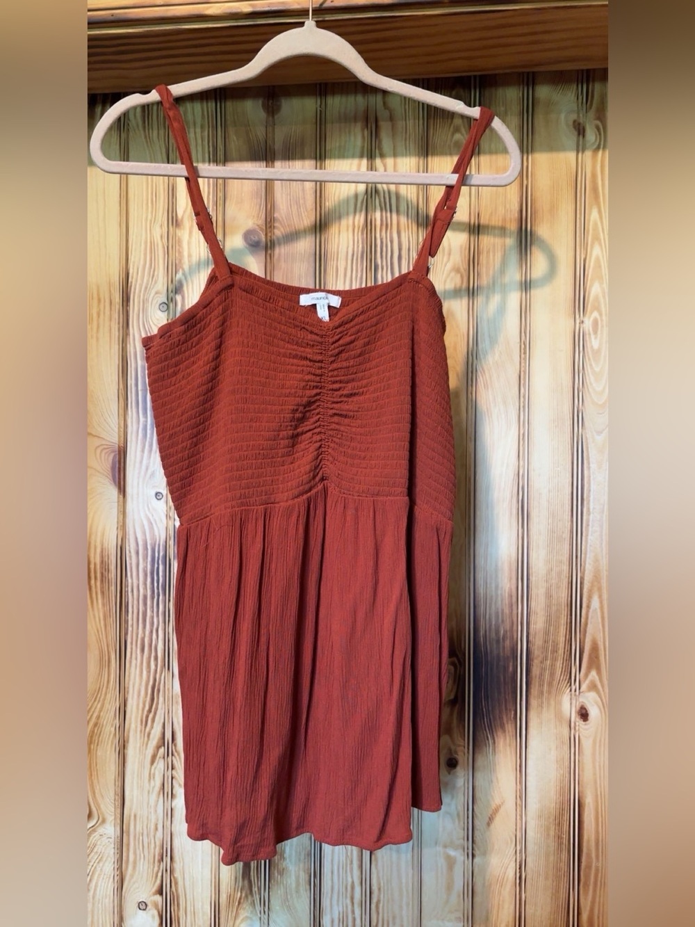 Maurice’s burnt orange tank top size XL